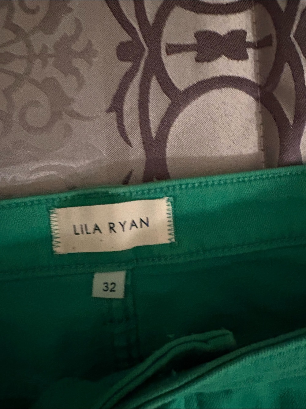 LILA RYAN Bright Green Women's Jeans